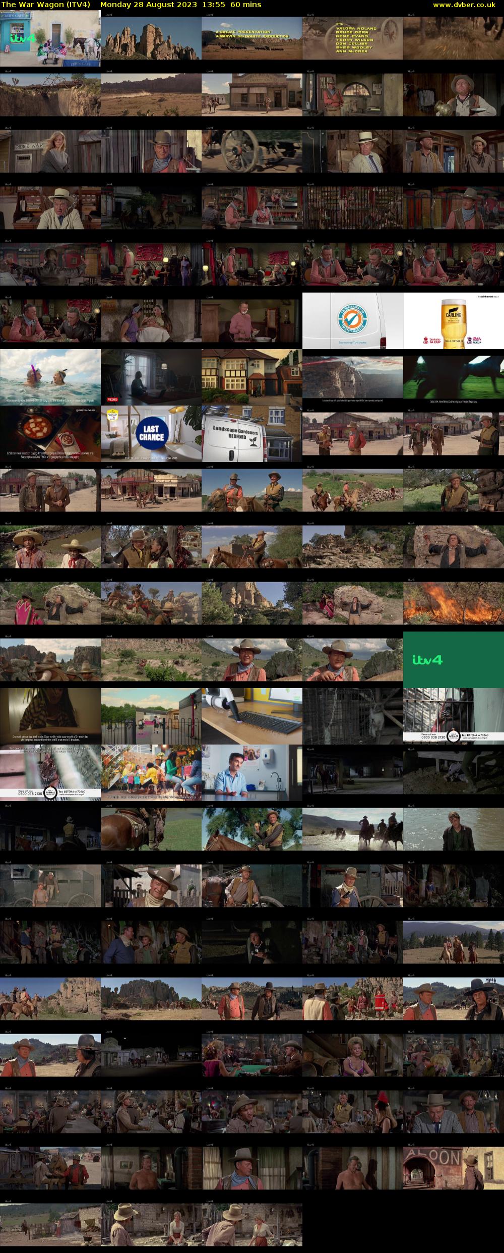 The War Wagon (ITV4) Monday 28 August 2023 13:55 - 14:55