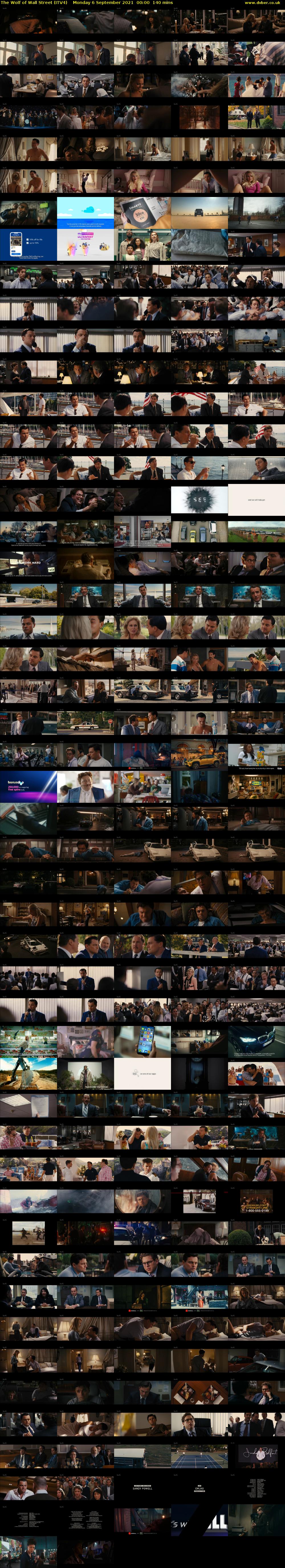 The Wolf of Wall Street (ITV4) Monday 6 September 2021 00:00 - 02:20