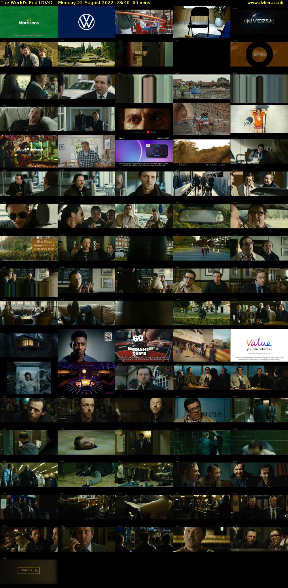 The World's End (ITV4) Monday 22 August 2022 23:40 - 00:45