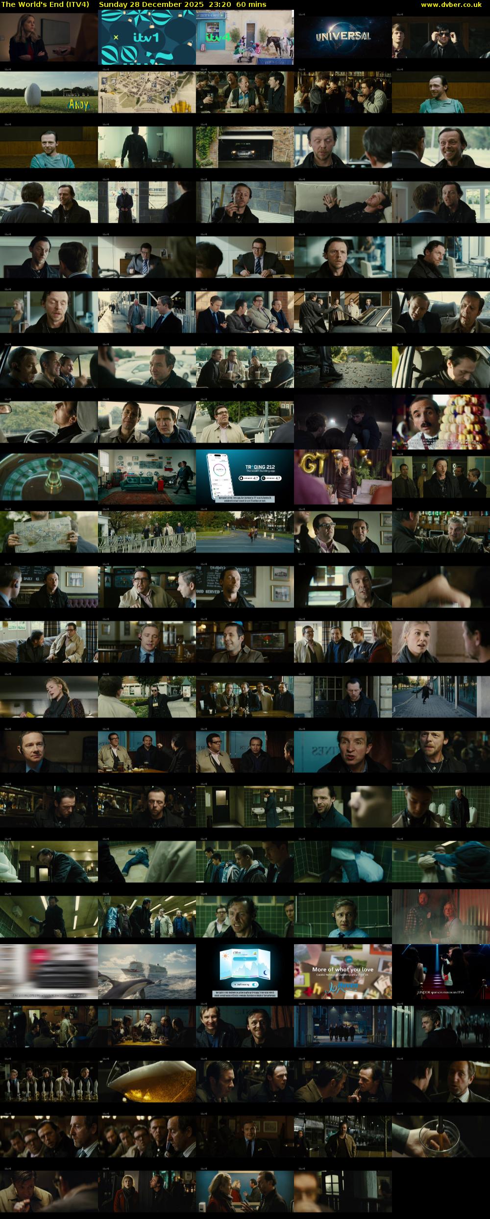 The World's End (ITV4) Sunday 28 December 2025 23:20 - 00:20