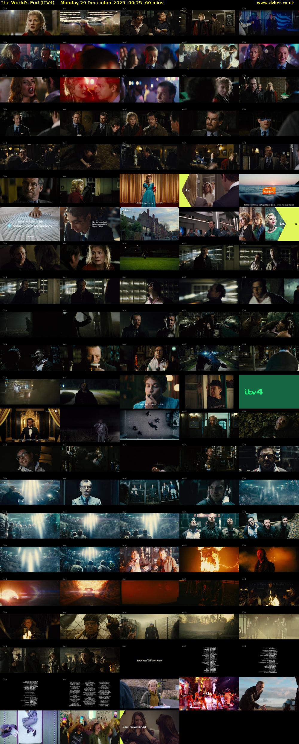 The World's End (ITV4) Monday 29 December 2025 00:25 - 01:25