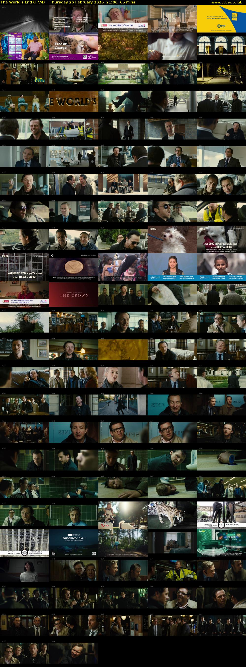 The World's End (ITV4) Thursday 26 February 2026 21:00 - 22:05