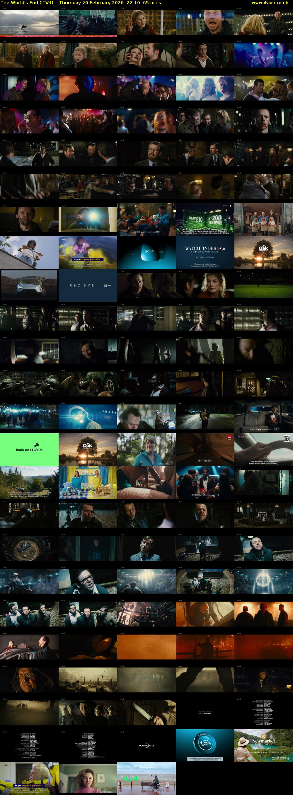 The World's End (ITV4) Thursday 26 February 2026 22:10 - 23:15