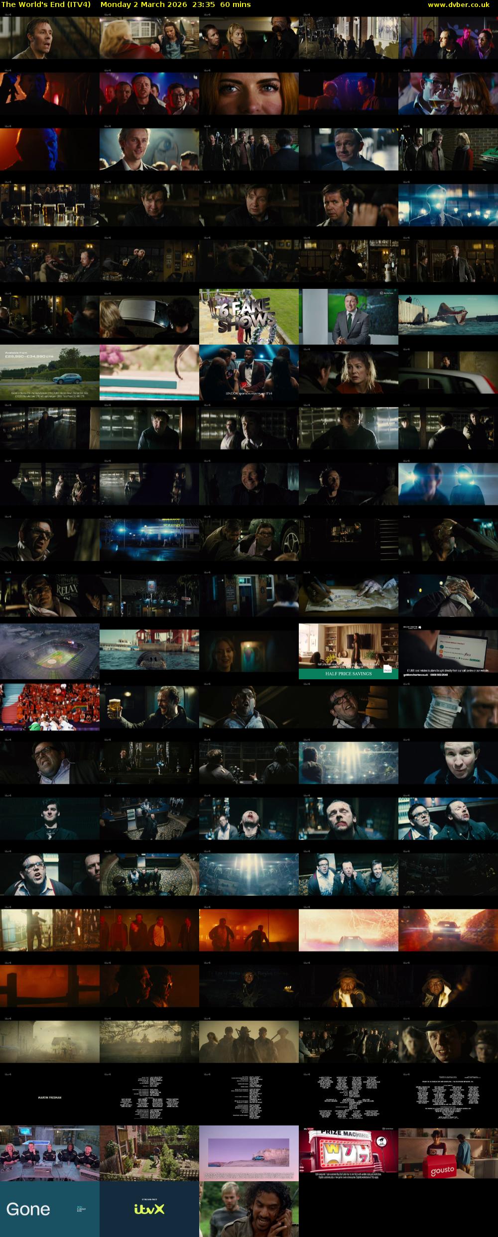 The World's End (ITV4) Monday 2 March 2026 23:35 - 00:35