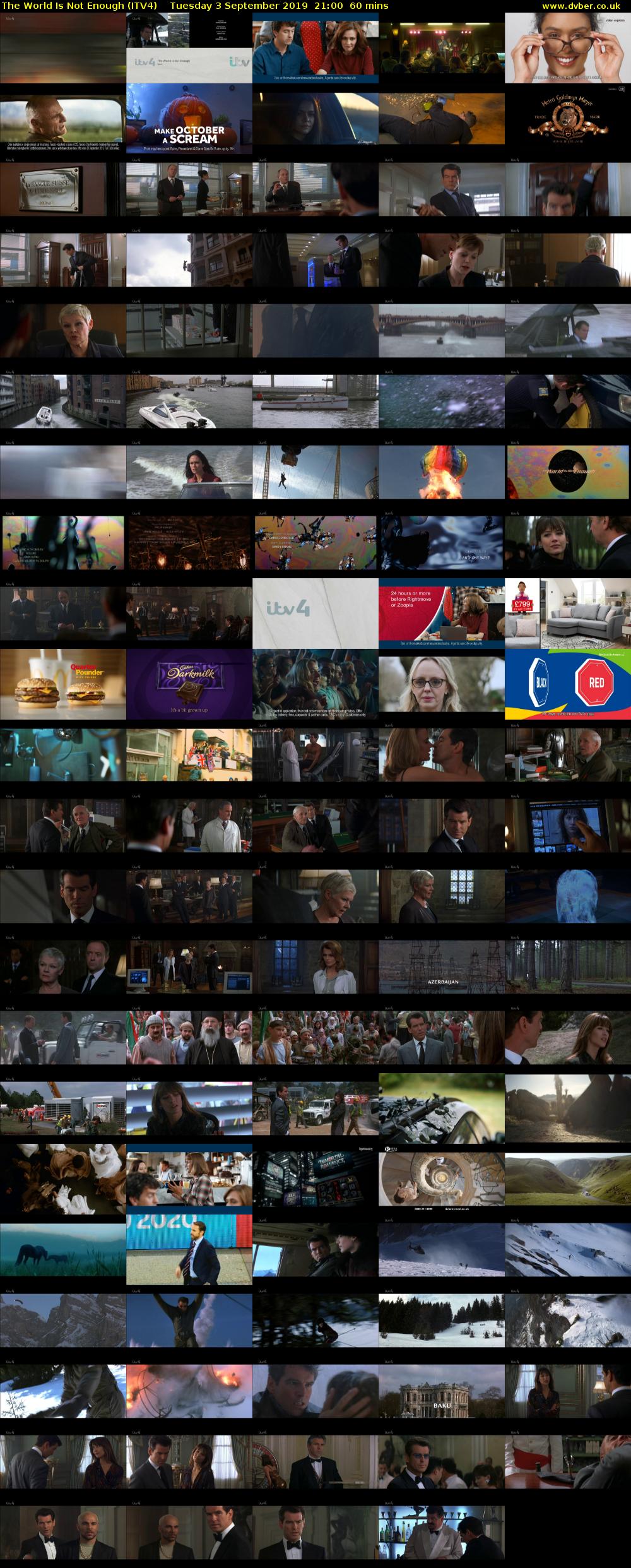 The World Is Not Enough (ITV4) Tuesday 3 September 2019 21:00 - 22:00
