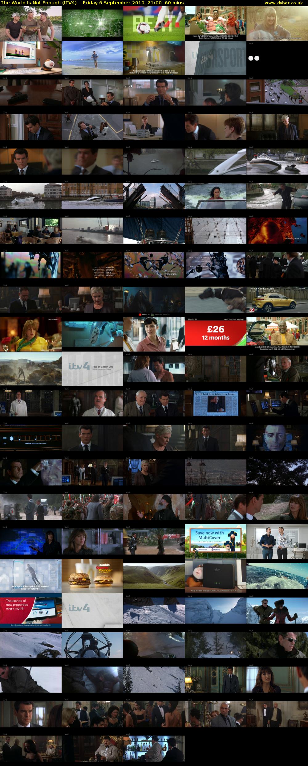 The World Is Not Enough (ITV4) Friday 6 September 2019 21:00 - 22:00