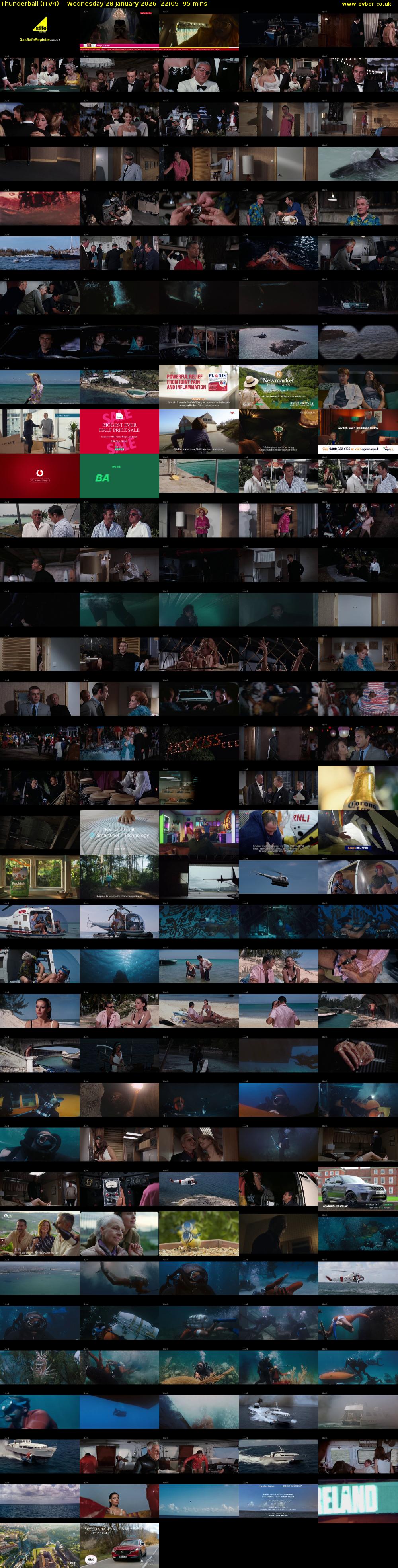 Thunderball (ITV4) Wednesday 28 January 2026 22:05 - 23:40