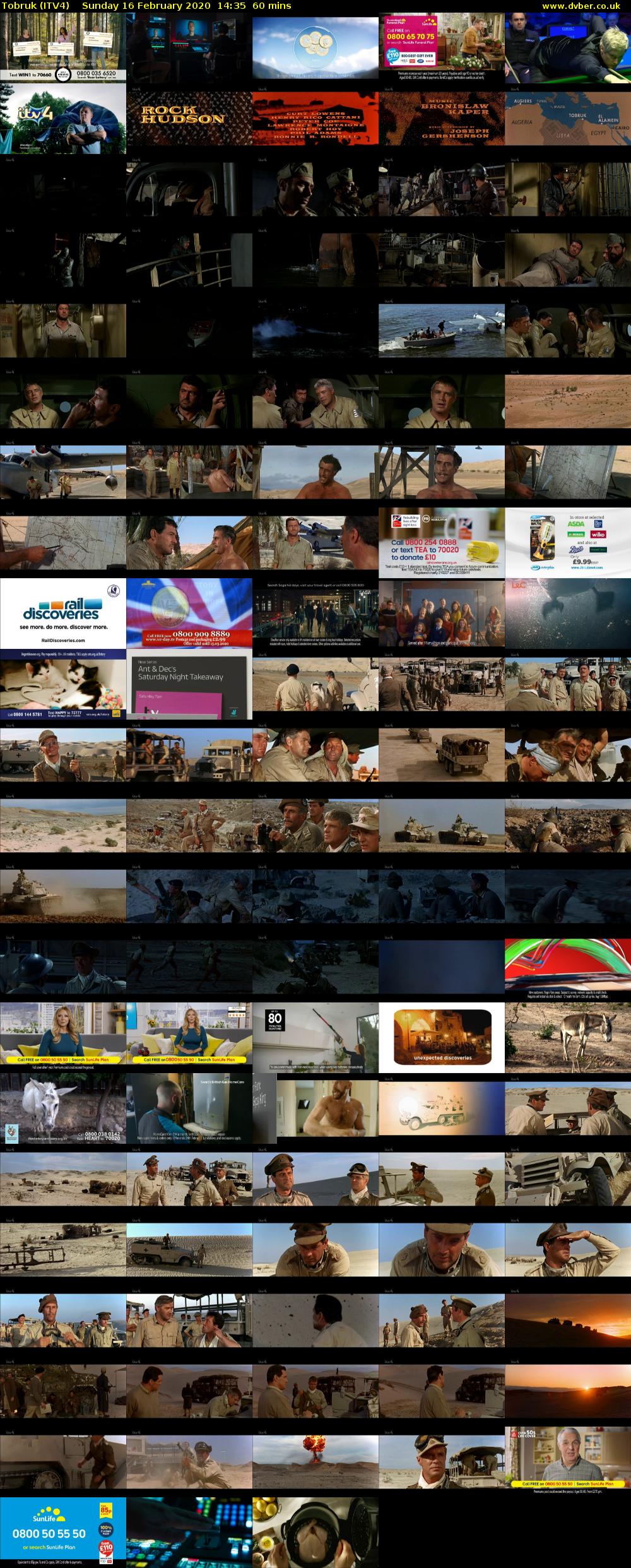 Tobruk (ITV4) Sunday 16 February 2020 14:35 - 15:35