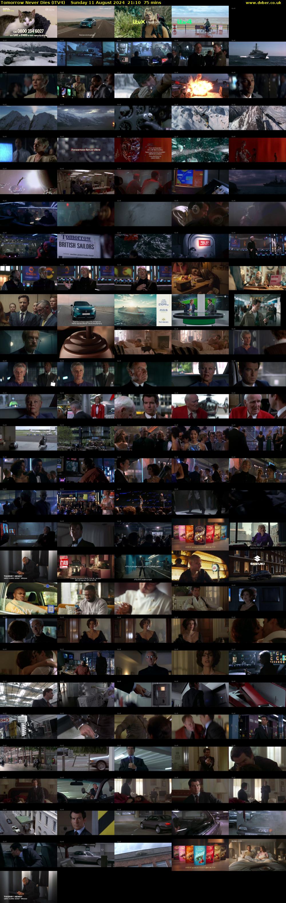 Tomorrow Never Dies (ITV4) Sunday 11 August 2024 21:10 - 22:25