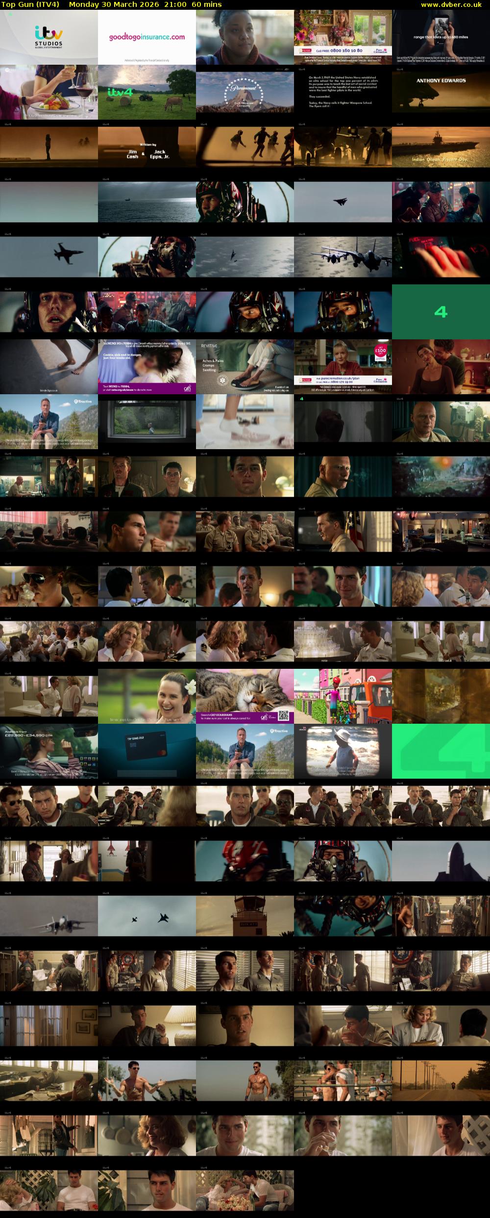 Top Gun (ITV4) Monday 30 March 2026 21:00 - 22:00