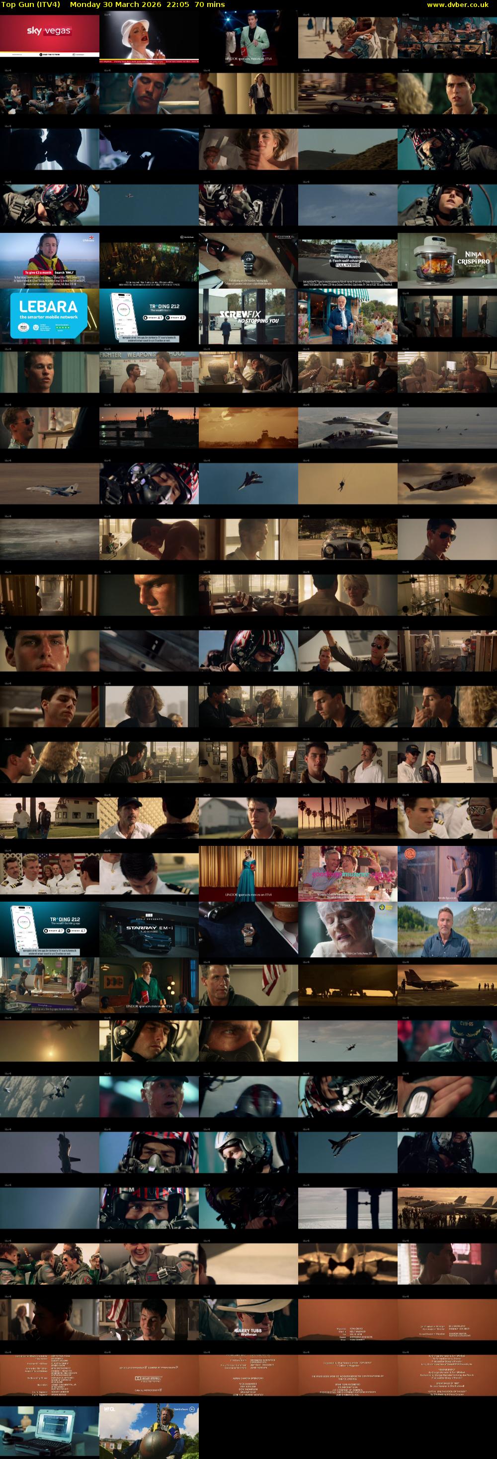Top Gun (ITV4) Monday 30 March 2026 22:05 - 23:15