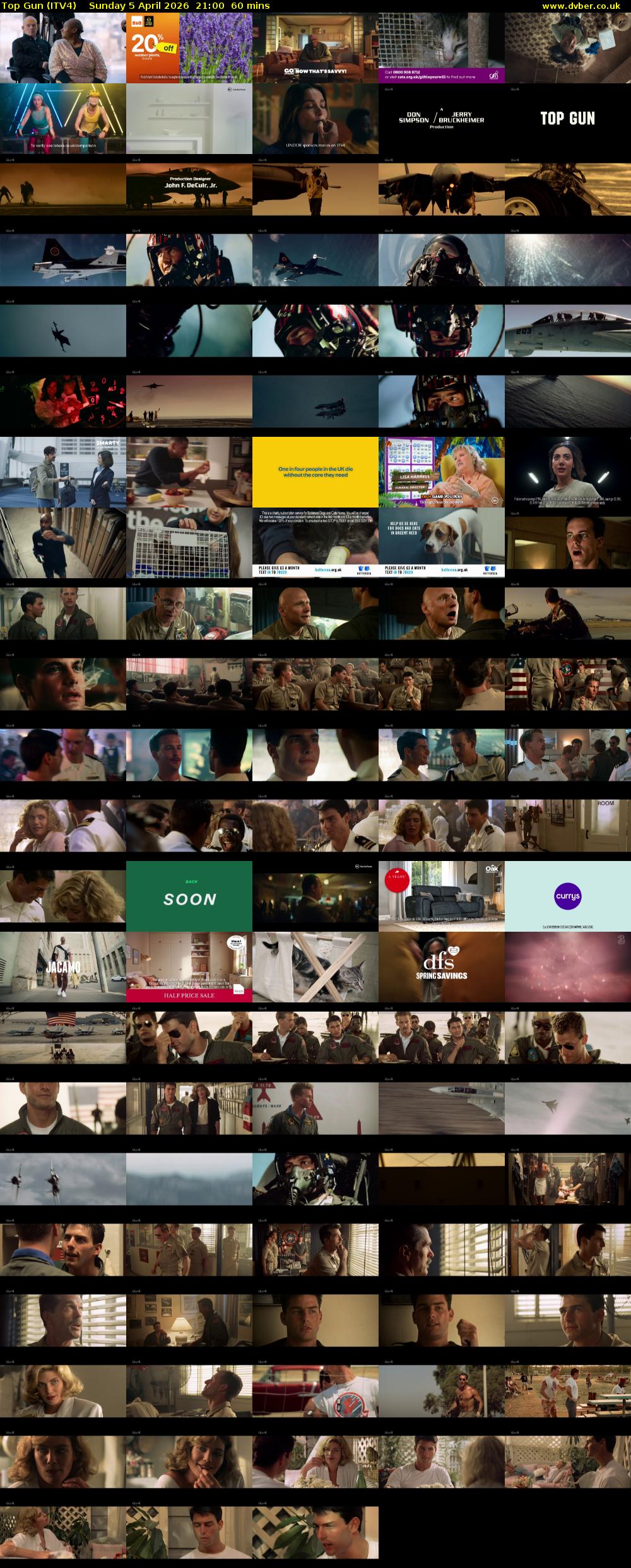 Top Gun (ITV4) Sunday 5 April 2026 21:00 - 22:00