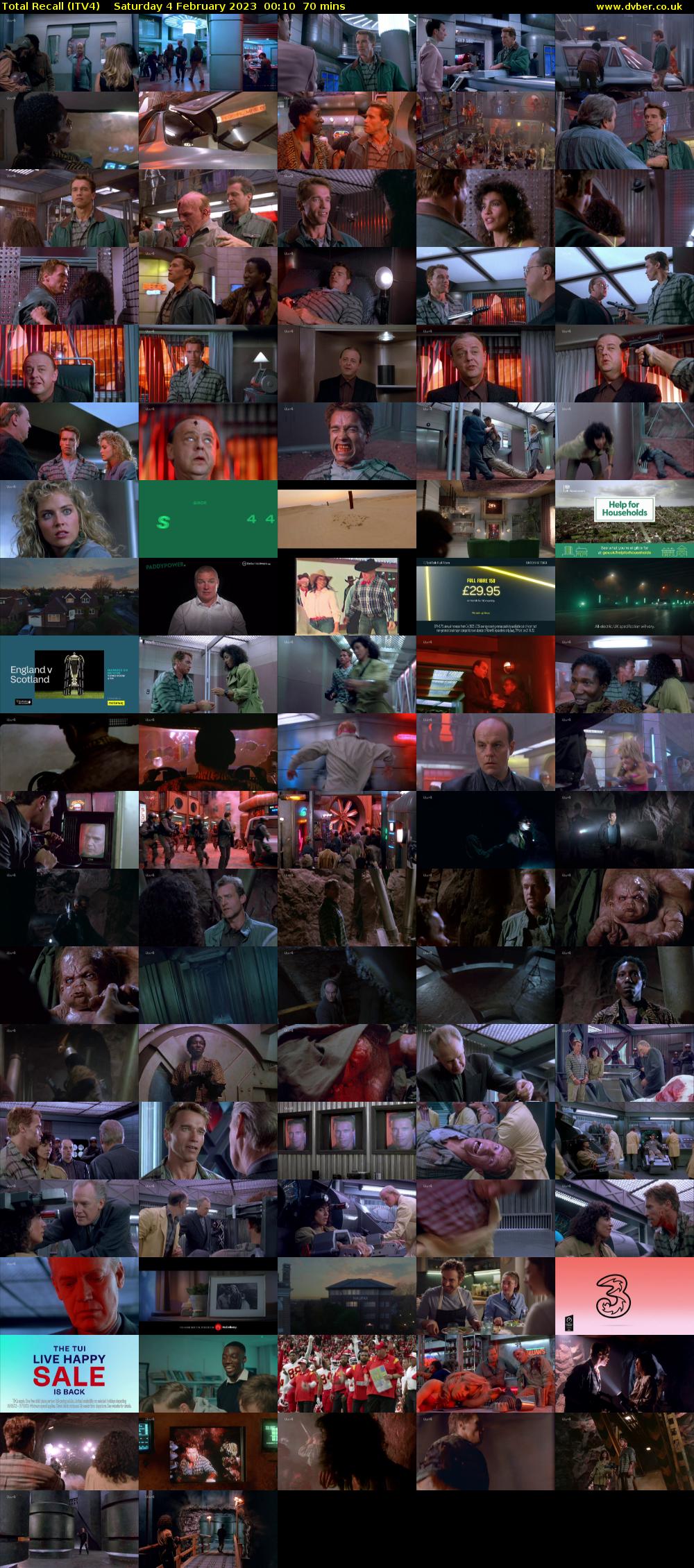 Total Recall (ITV4) Saturday 4 February 2023 00:10 - 01:20