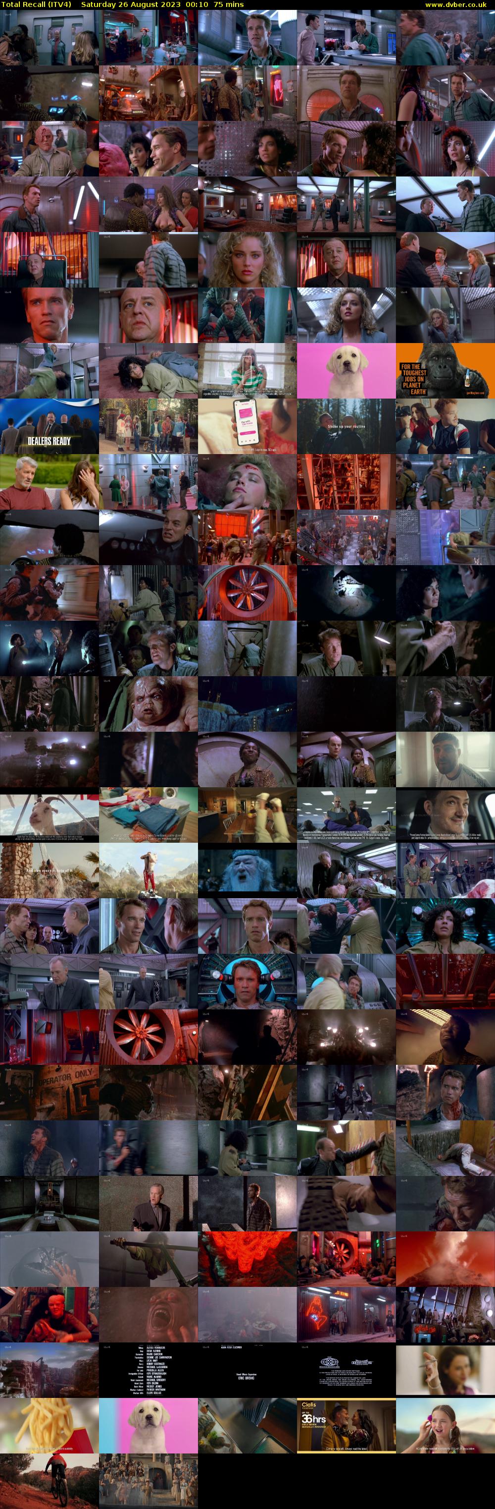 Total Recall (ITV4) Saturday 26 August 2023 00:10 - 01:25