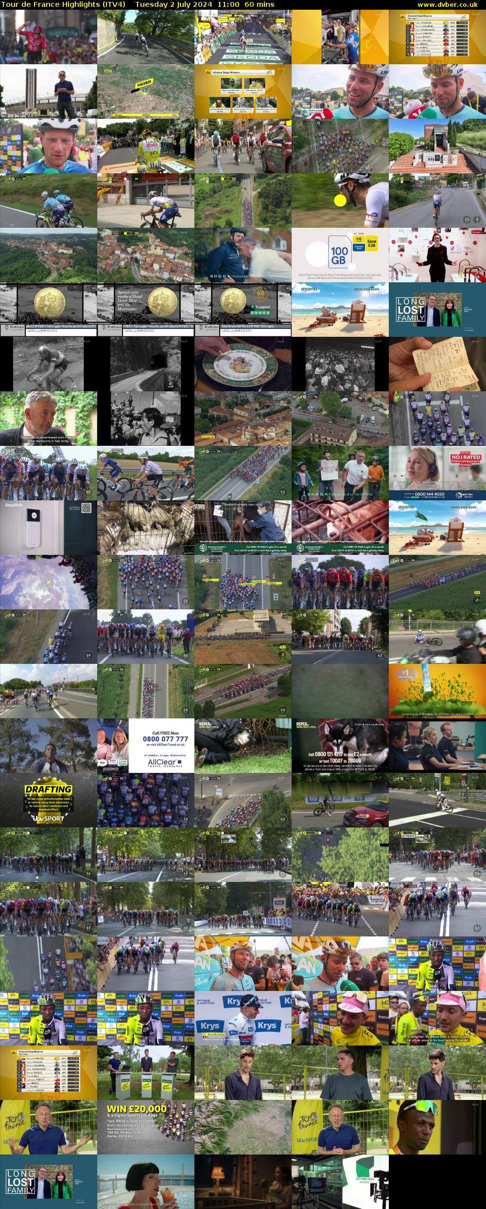 Tour De France Highlights (ITV4) Tuesday 2 July 2024 11:00 - 12:00
