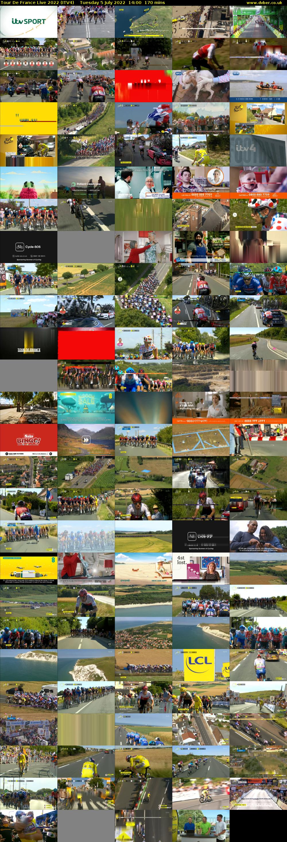 Tour De France Live 2022 (ITV4) Tuesday 5 July 2022 14:00 - 16:50
