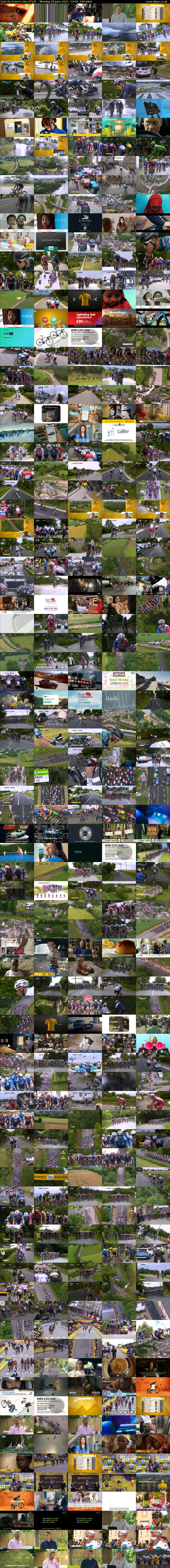Tour De France Live (ITV4) Monday 28 June 2021 13:00 - 17:00