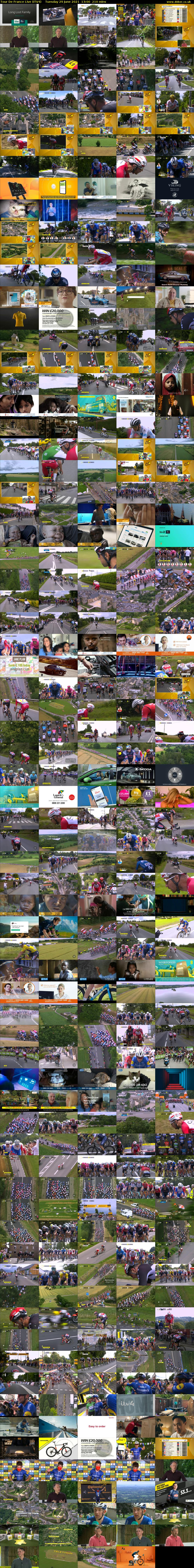 Tour De France Live (ITV4) Tuesday 29 June 2021 13:00 - 16:30