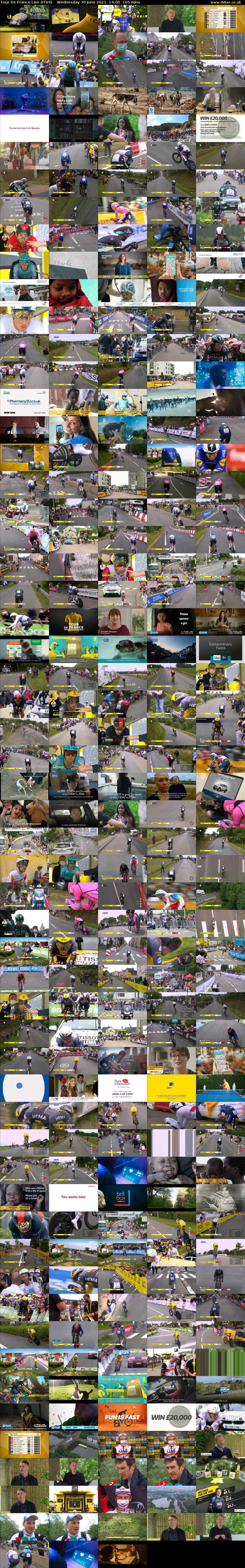 Tour De France Live (ITV4) Wednesday 30 June 2021 14:00 - 16:45