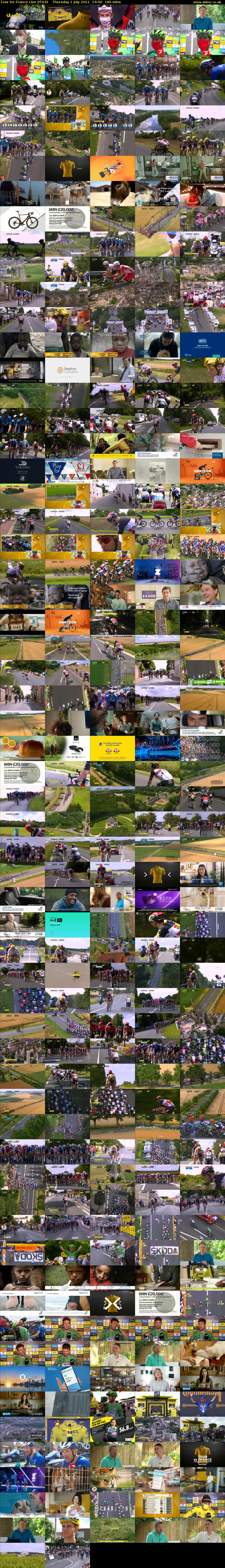 Tour De France Live (ITV4) Thursday 1 July 2021 14:00 - 17:00