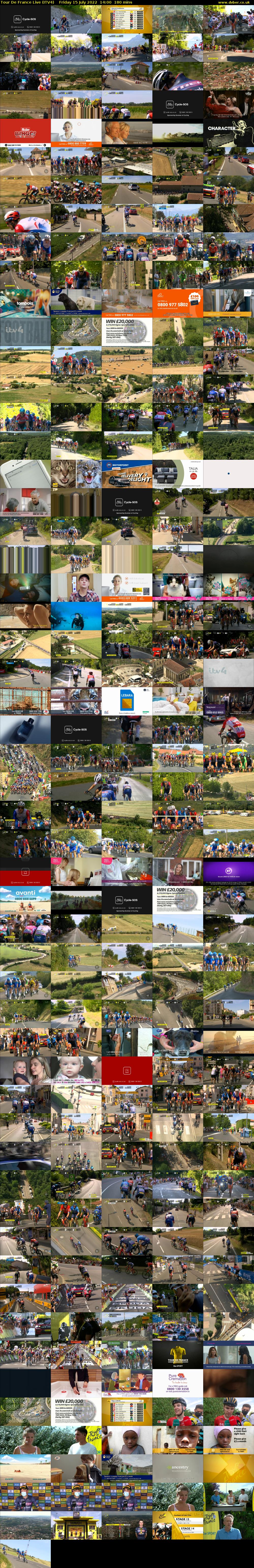 Tour De France Live (ITV4) Friday 15 July 2022 14:00 - 17:00