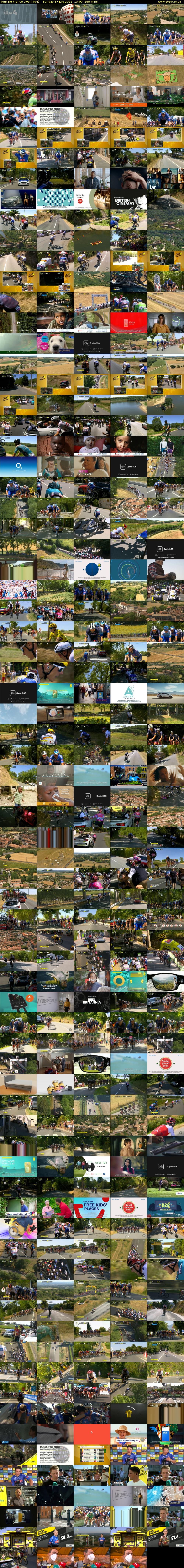 Tour De France Live (ITV4) Sunday 17 July 2022 13:00 - 17:15