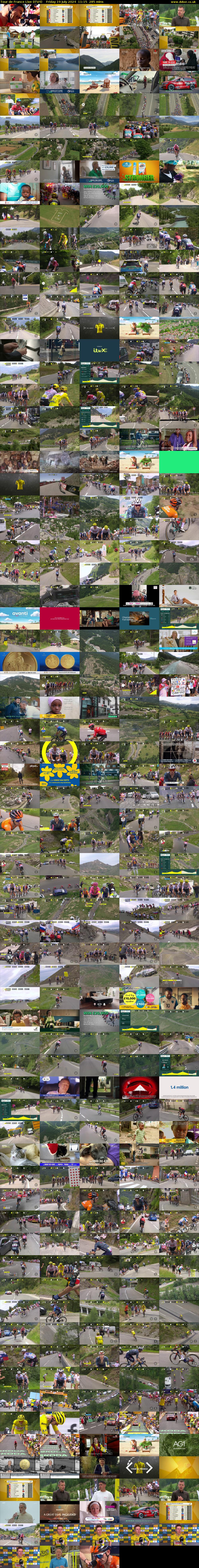 Tour De France Live (ITV4) Friday 19 July 2024 11:15 - 16:00