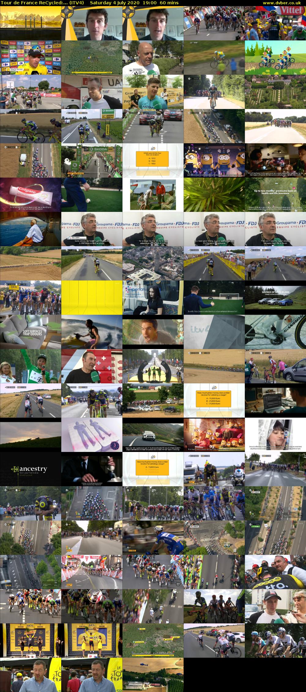 Tour de France ReCycled:... (ITV4) Saturday 4 July 2020 19:00 - 20:00
