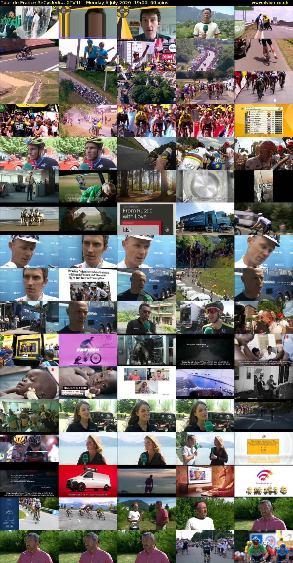 Tour de France ReCycled:... (ITV4) Monday 6 July 2020 19:00 - 20:00