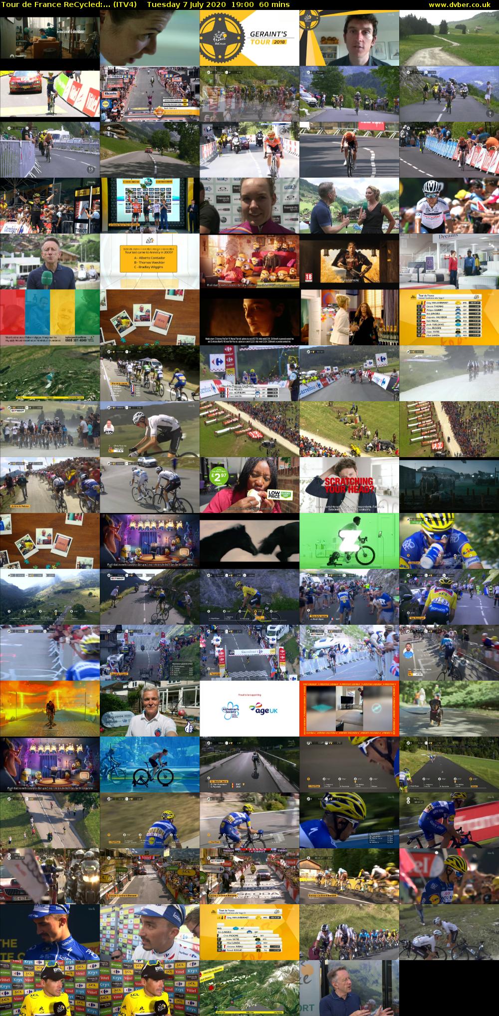 Tour de France ReCycled:... (ITV4) Tuesday 7 July 2020 19:00 - 20:00