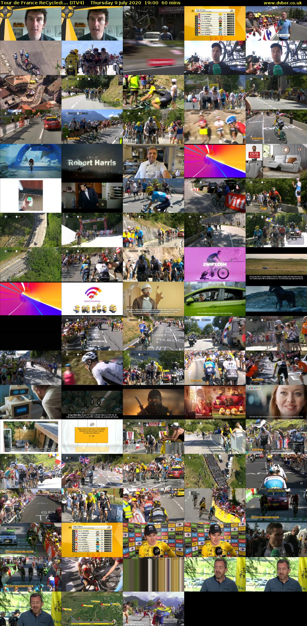 Tour de France ReCycled:... (ITV4) Thursday 9 July 2020 19:00 - 20:00
