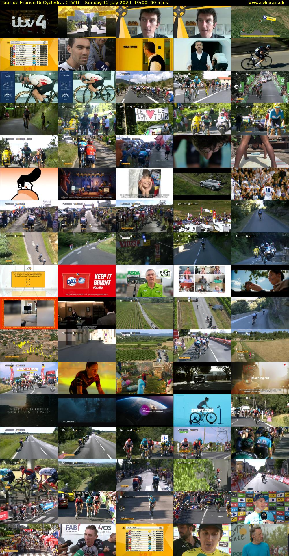 Tour de France ReCycled:... (ITV4) Sunday 12 July 2020 19:00 - 20:00