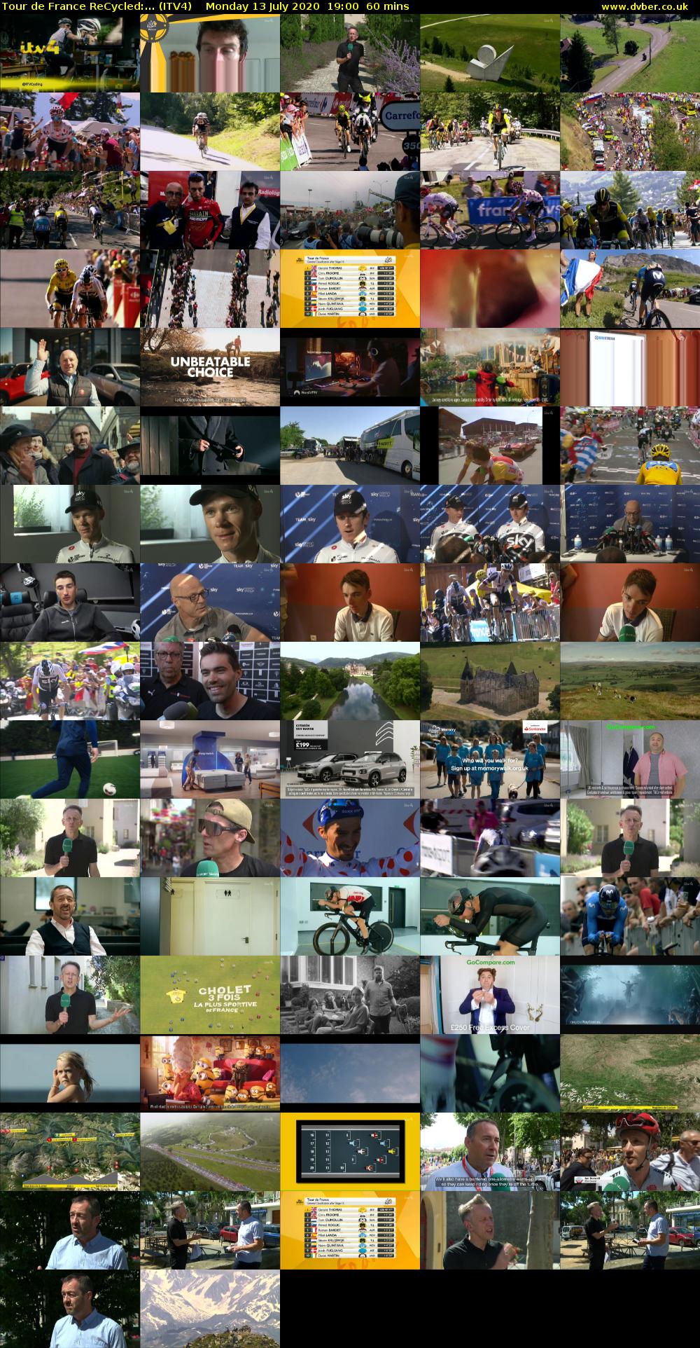 Tour de France ReCycled:... (ITV4) Monday 13 July 2020 19:00 - 20:00