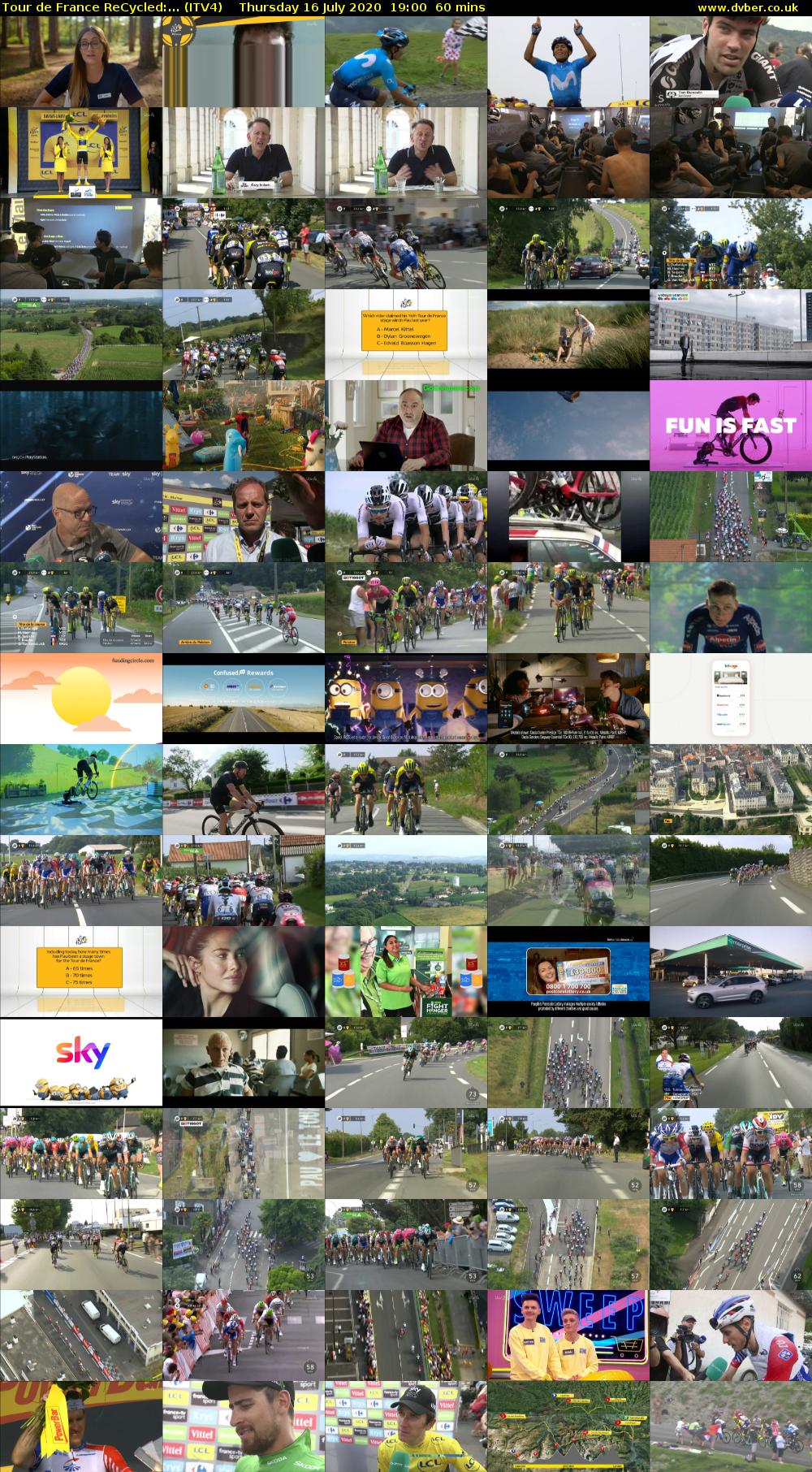 Tour de France ReCycled:... (ITV4) Thursday 16 July 2020 19:00 - 20:00