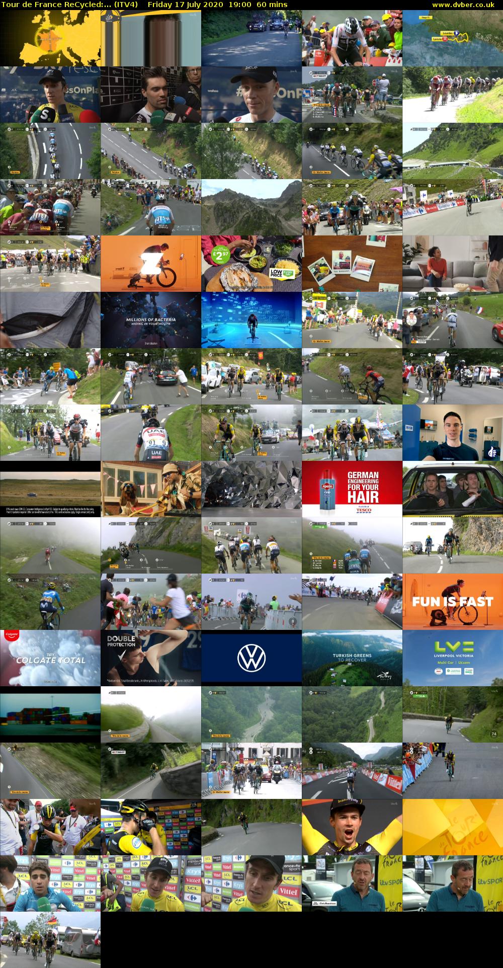 Tour de France ReCycled:... (ITV4) Friday 17 July 2020 19:00 - 20:00