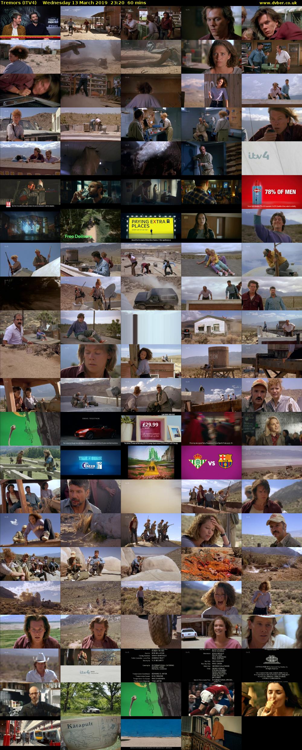 Tremors (ITV4) Wednesday 13 March 2019 23:20 - 00:20