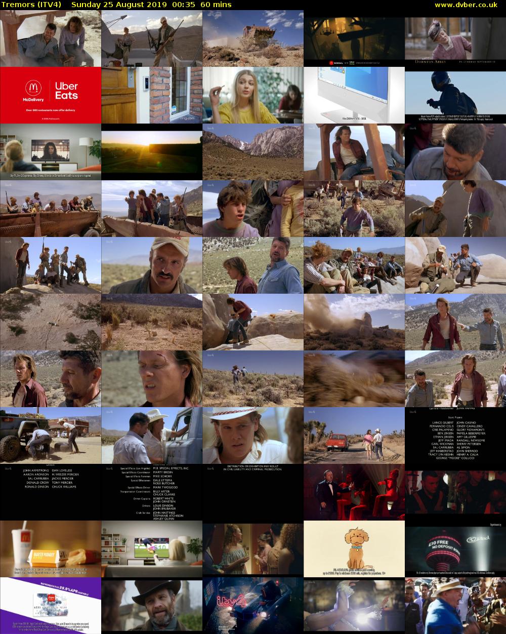 Tremors (ITV4) Sunday 25 August 2019 00:35 - 01:35