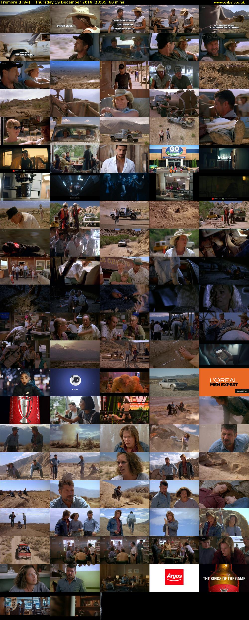 Tremors (ITV4) Thursday 19 December 2019 23:05 - 00:05