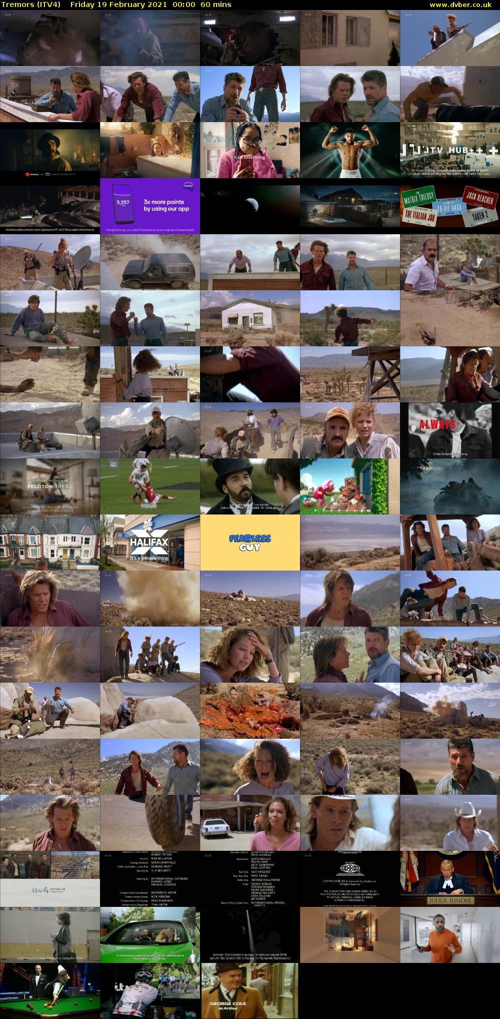 Tremors (ITV4) Friday 19 February 2021 00:00 - 01:00