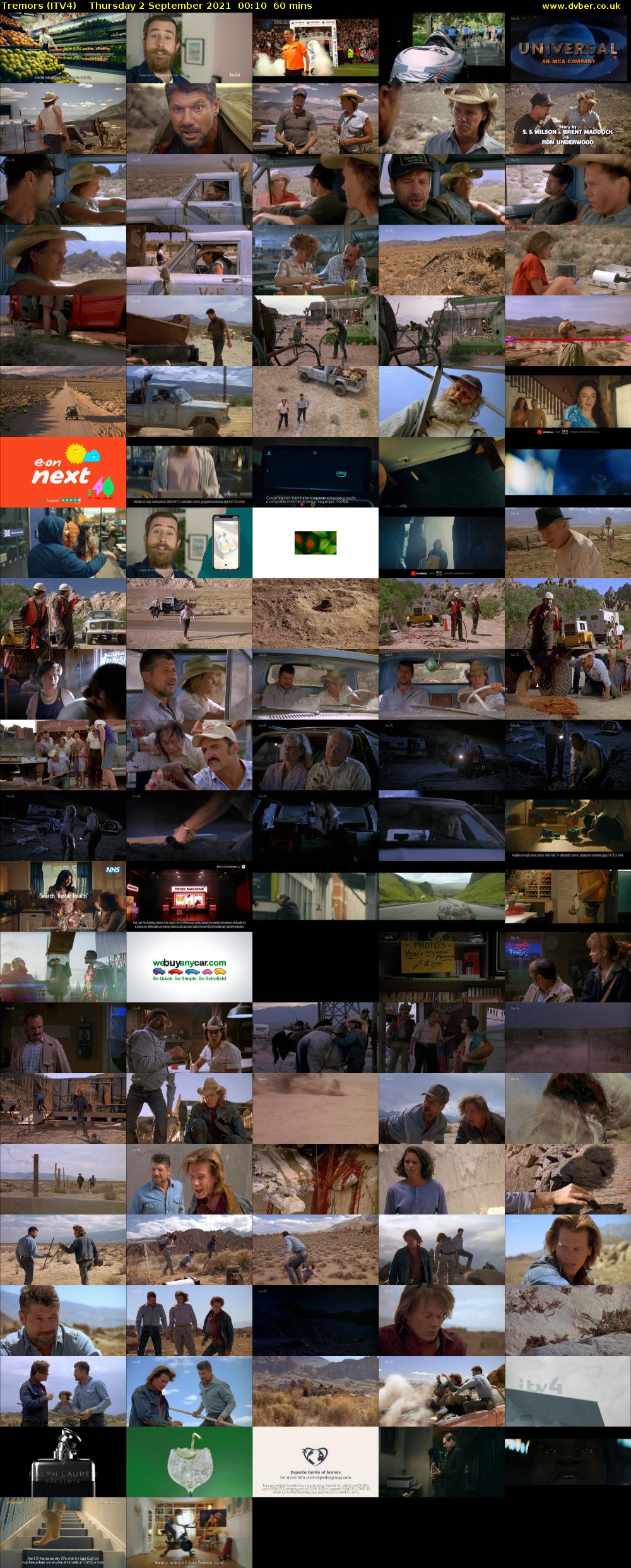 Tremors (ITV4) Thursday 2 September 2021 00:10 - 01:10