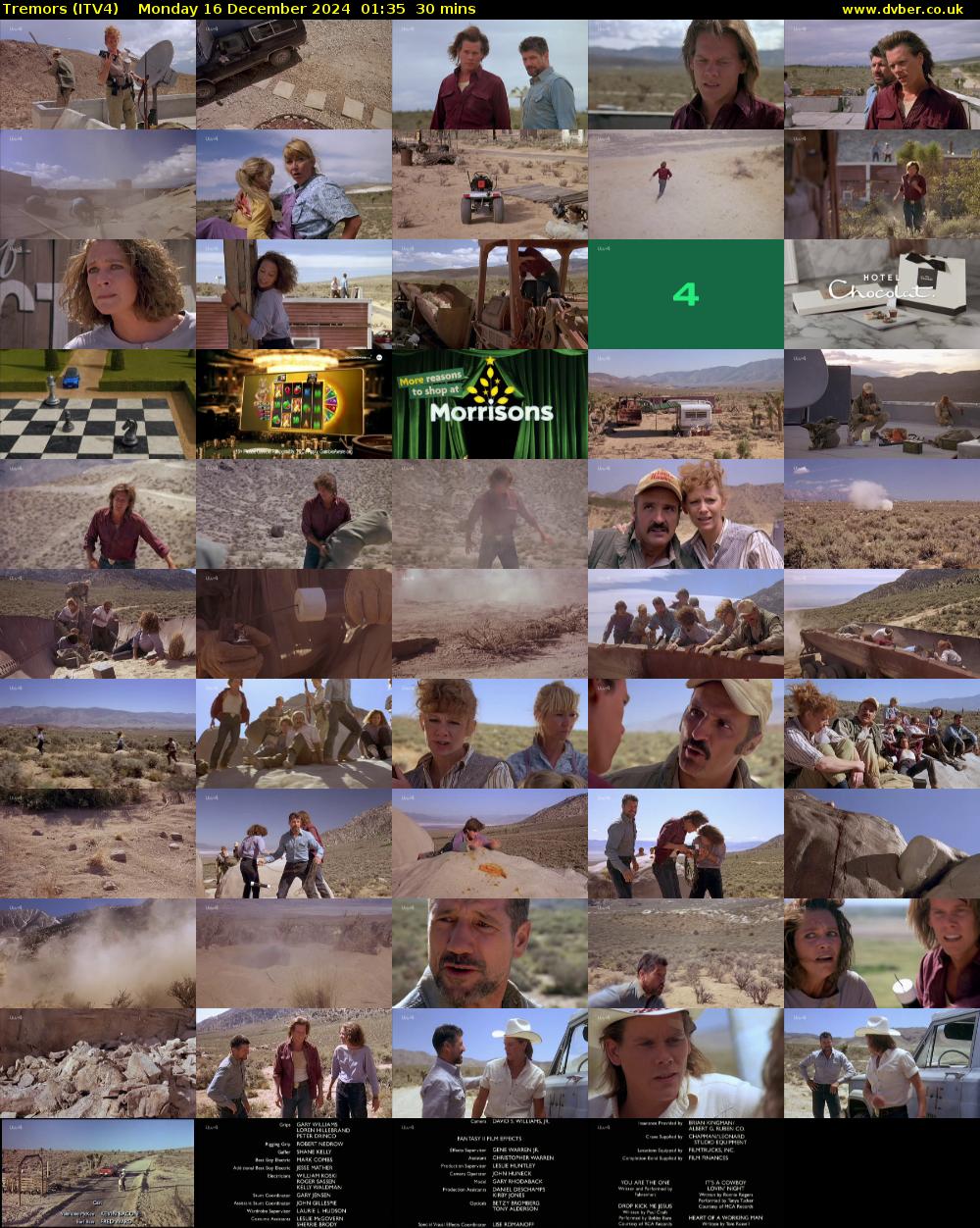 Tremors (ITV4) Monday 16 December 2024 01:35 - 02:05