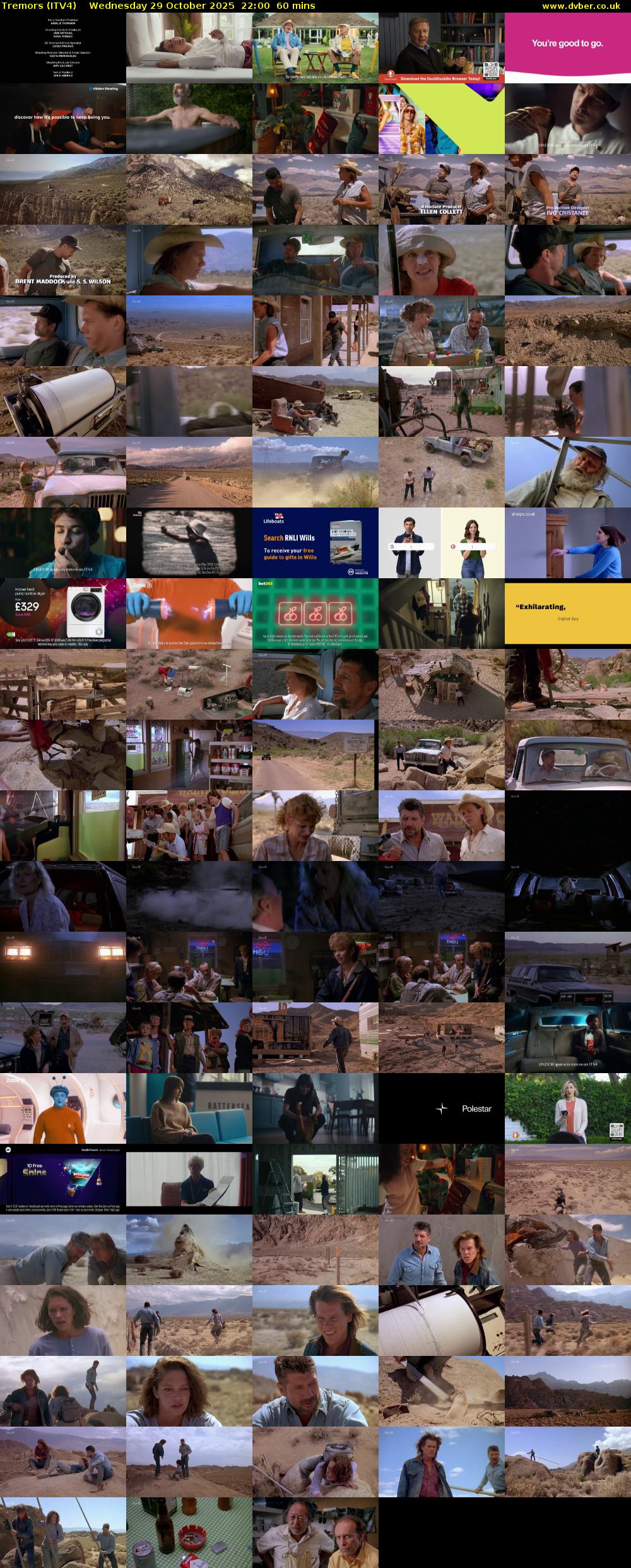 Tremors (ITV4) Wednesday 29 October 2025 22:00 - 23:00