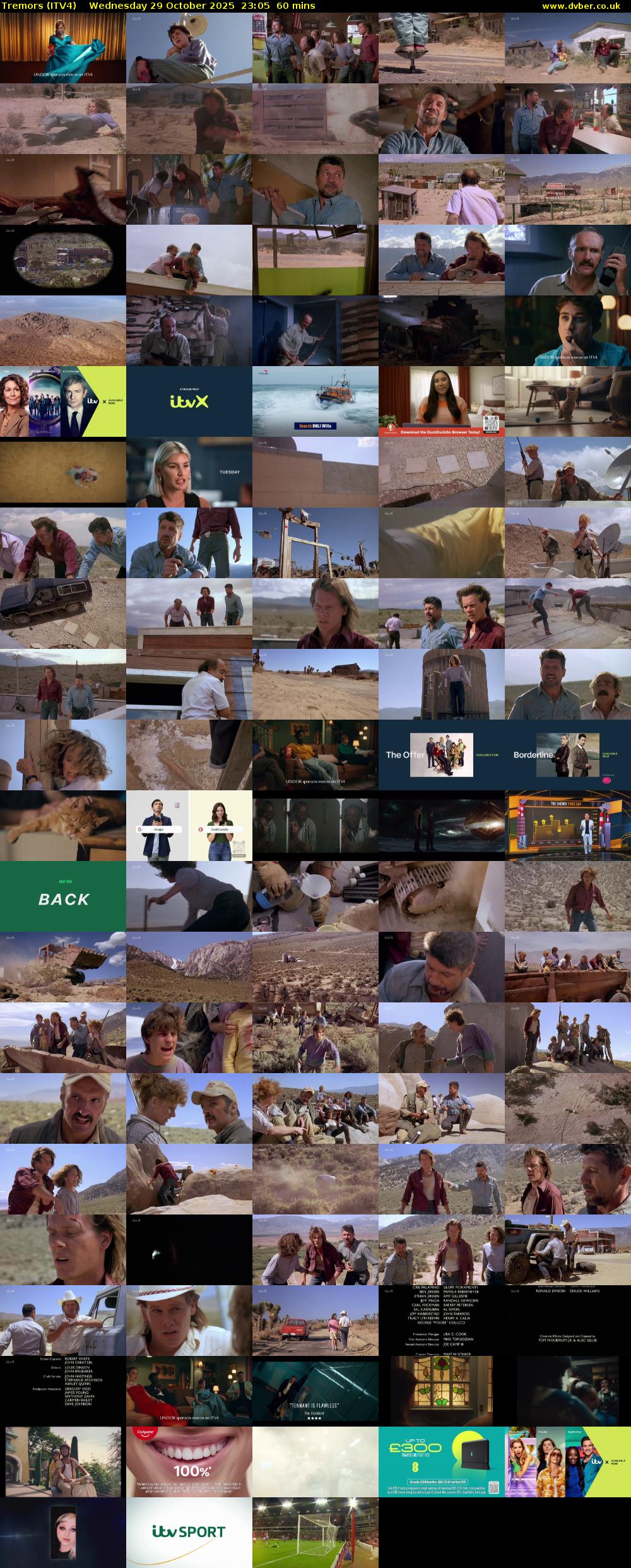 Tremors (ITV4) Wednesday 29 October 2025 23:05 - 00:05