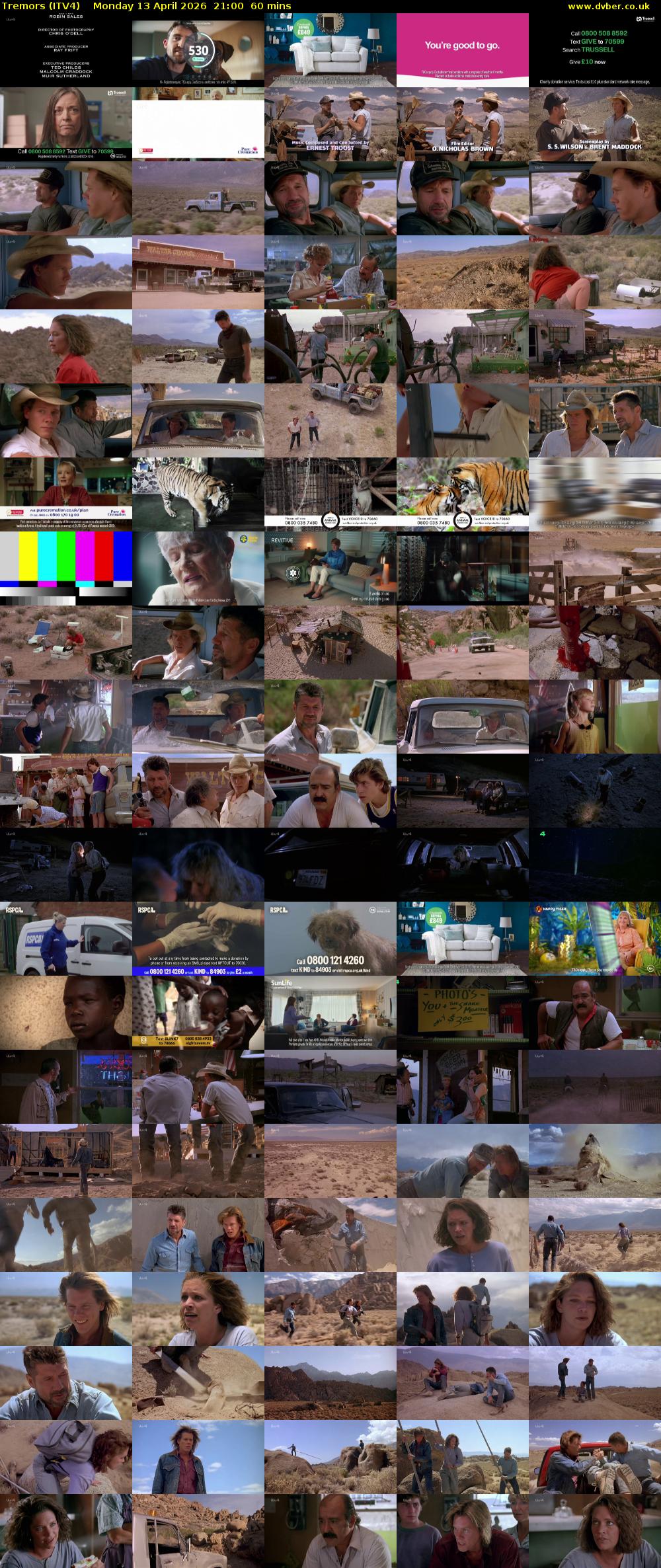 Tremors (ITV4) Monday 13 April 2026 21:00 - 22:00