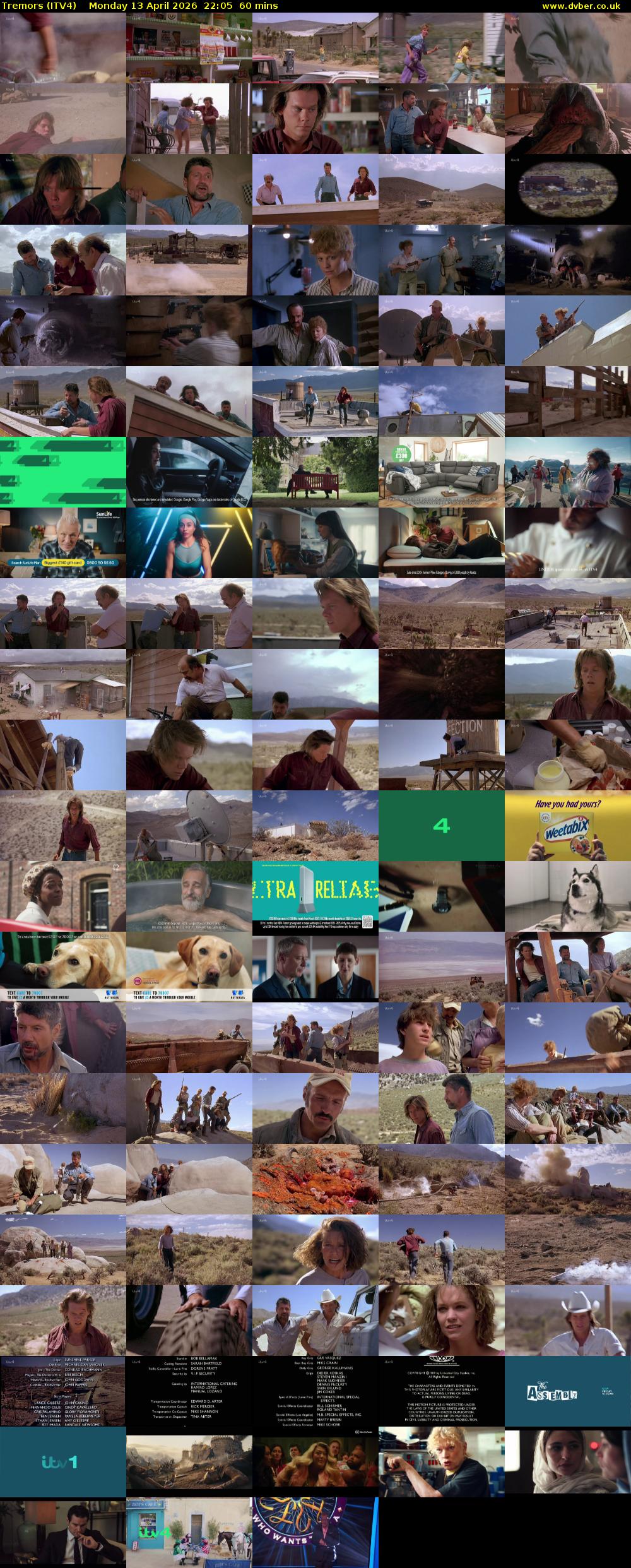 Tremors (ITV4) Monday 13 April 2026 22:05 - 23:05