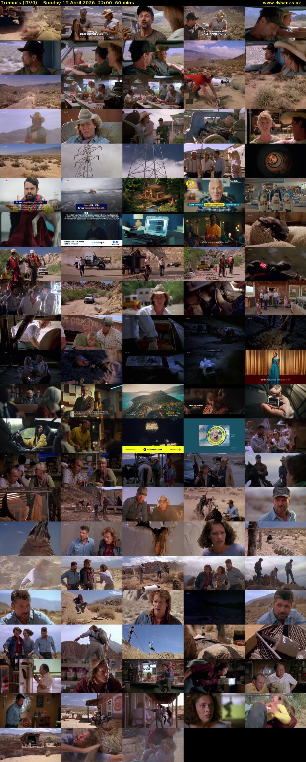 Tremors (ITV4) Sunday 19 April 2026 22:00 - 23:00