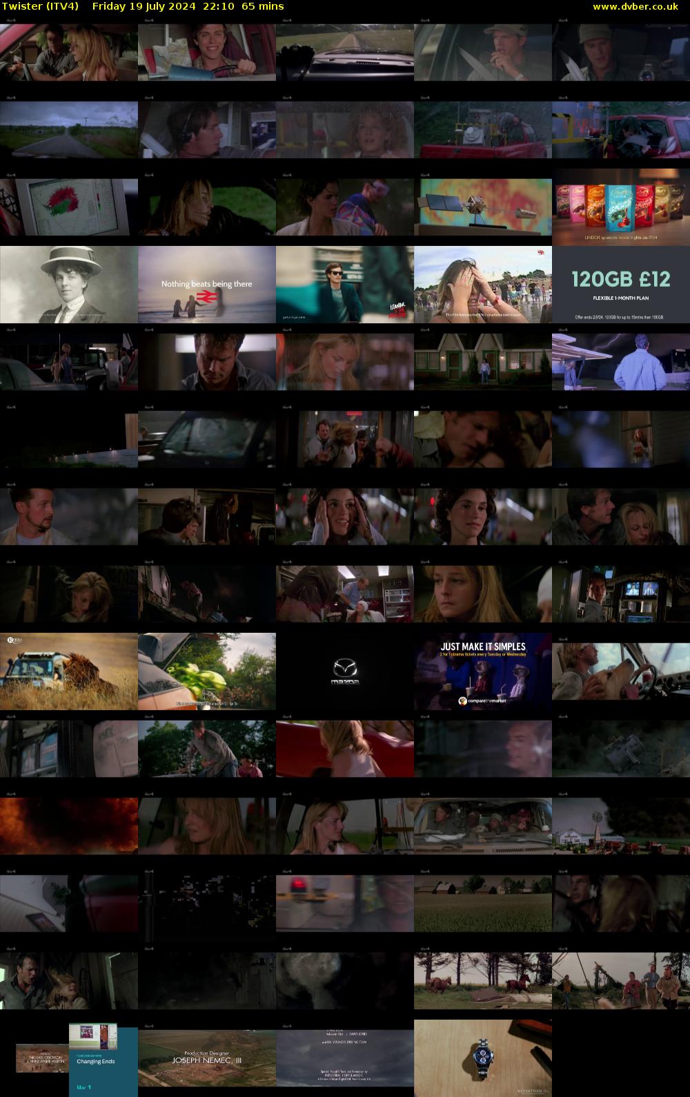 Twister (ITV4) Friday 19 July 2024 22:10 - 23:15