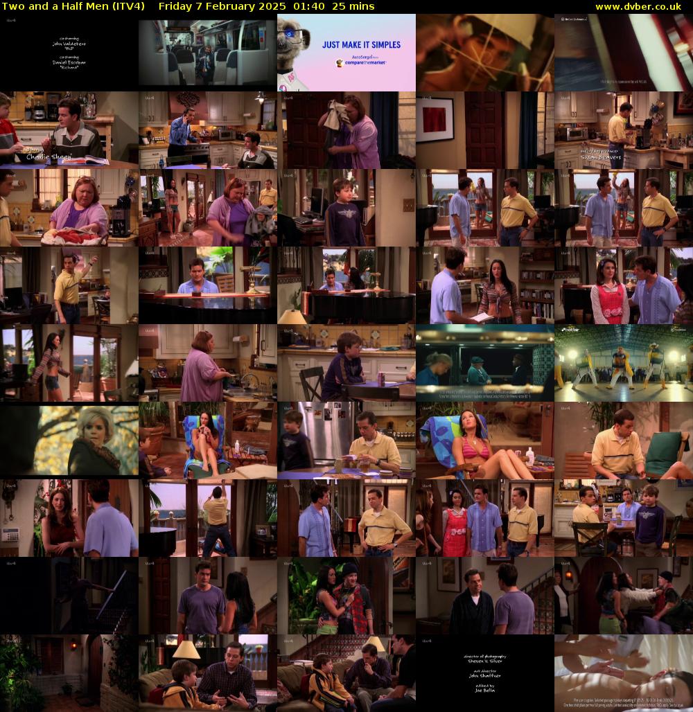 Two and a Half Men (ITV4) Friday 7 February 2025 01:40 - 02:05