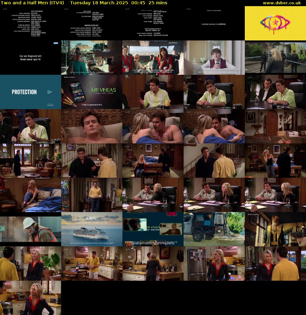 Two and a Half Men (ITV4) Tuesday 18 March 2025 00:45 - 01:10