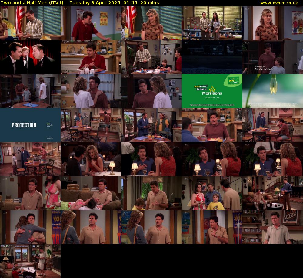 Two and a Half Men (ITV4) Tuesday 8 April 2025 01:45 - 02:05